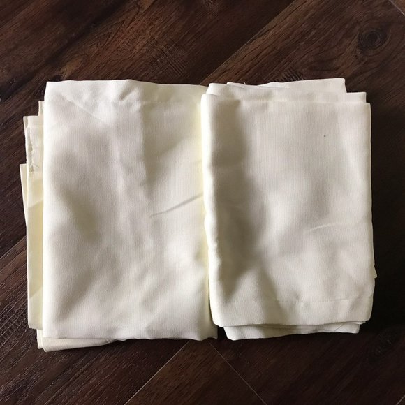 2 x Heathered Curtain Panel Cream